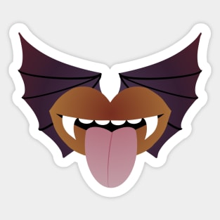 A Vampire's Kiss - BROWN BAT Sticker